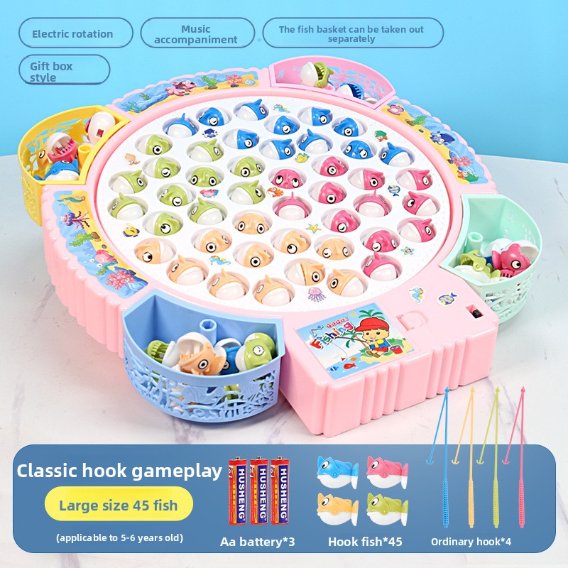 Electric Fishing Game Toy for Kids