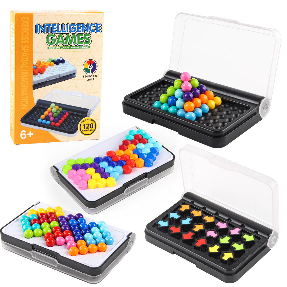 Mini Logic Puzzles – Beads, Shapes & Ring Options