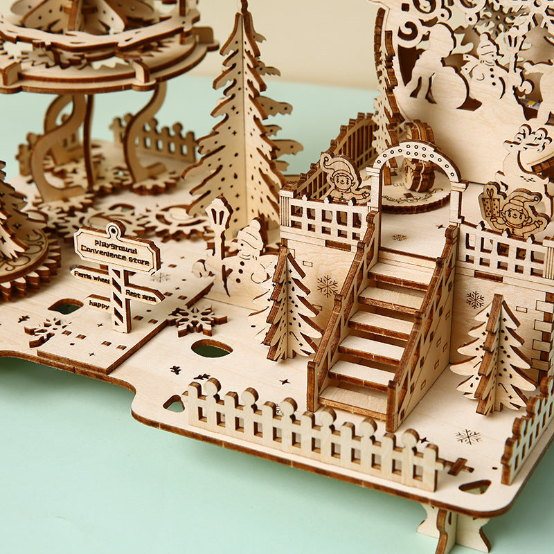 Wooden Christmas Puzzle Kit for Kids