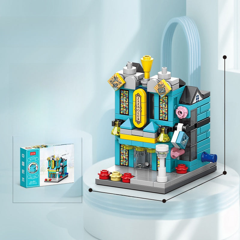 Mini City Street Building Blocks Set 8930-2 european jazz club 145 capsules