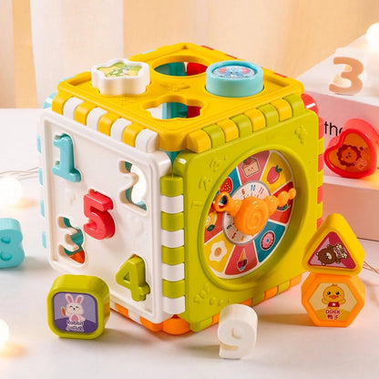 6-In-1 Activity Cube for Toddlers Baby Educational Musical Toy for Kids - Early Development Learning Toys with 6 Different Activities - Best Gift for Children 1 2 3 Years Old