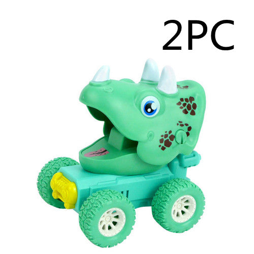 Dinosaur Push-and-Go Sliding Car Toy H 2PCS