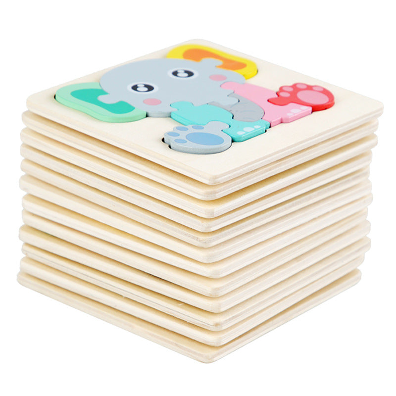 Wooden 3D Puzzle Toy for Spatial Learning