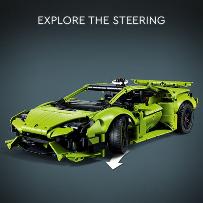 Technic Lamborghini Huracán Tecnica 42161 Advanced Sports Car Building Kit for Kids Ages 9 and up Who Love Engineering and Collecting Exotic Sports Car Toys