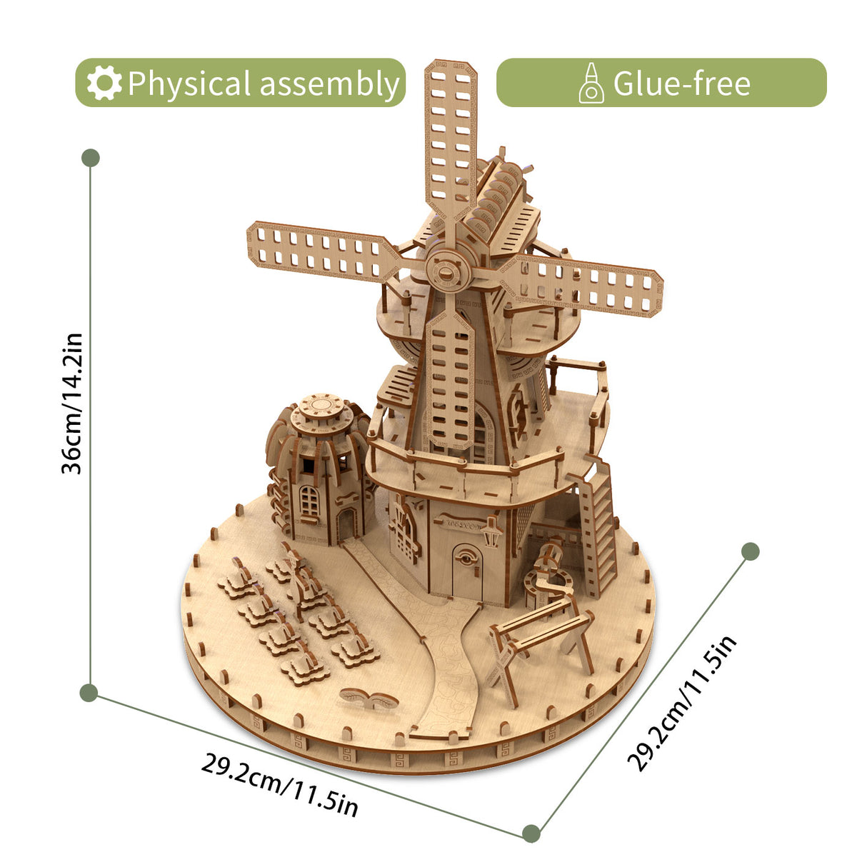 Williams Manor 3D Wooden Puzzle for Teens & Adults