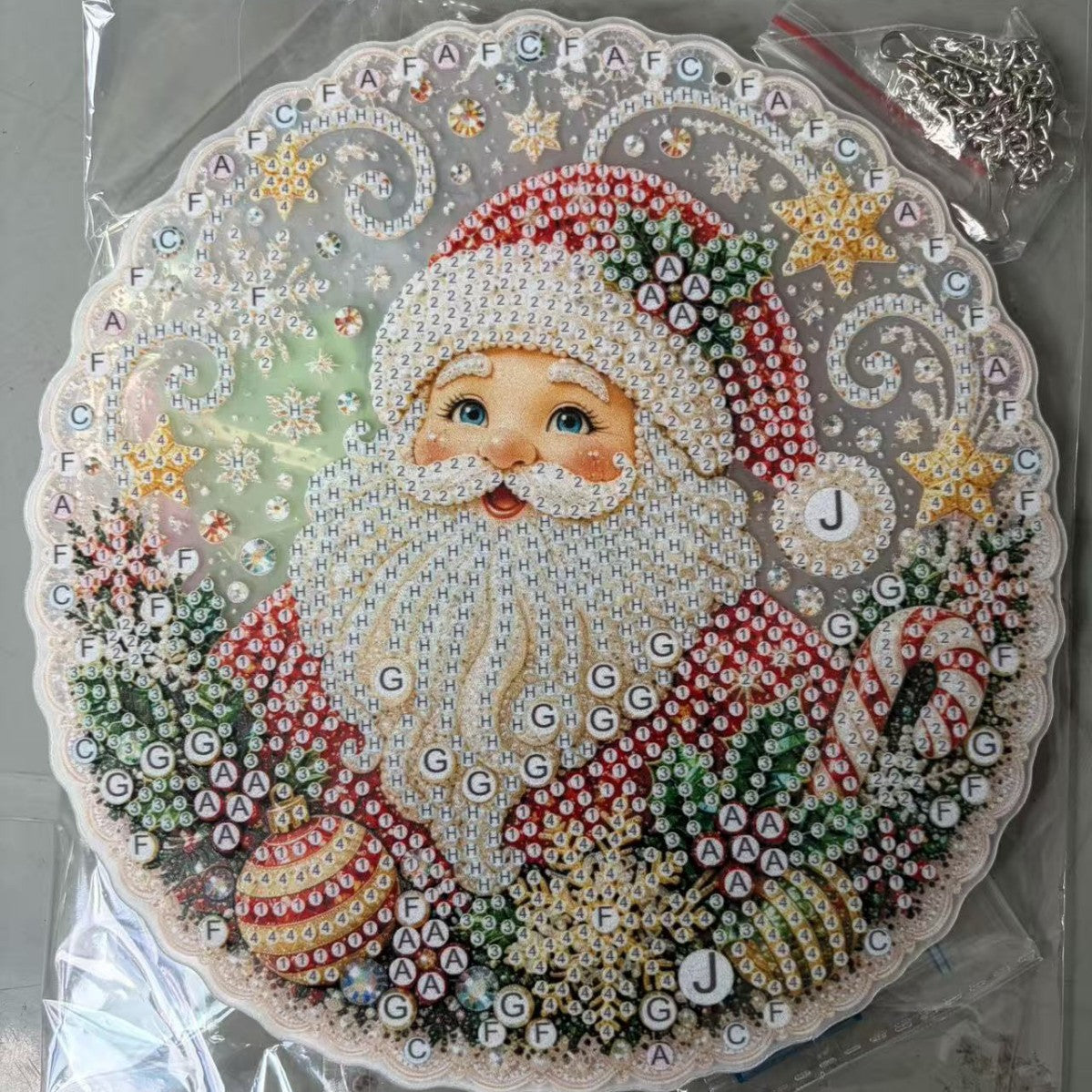 5D Christmas Diamond Painting Kit, 20 × 20 cm