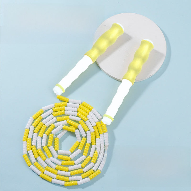 Adjustable Beaded Jump Rope for Kids