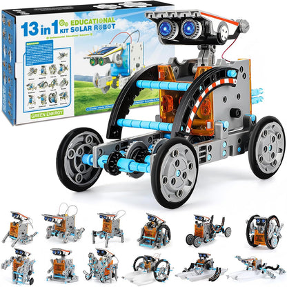 DIY Solar Powered Toy Robot with Battery Backup