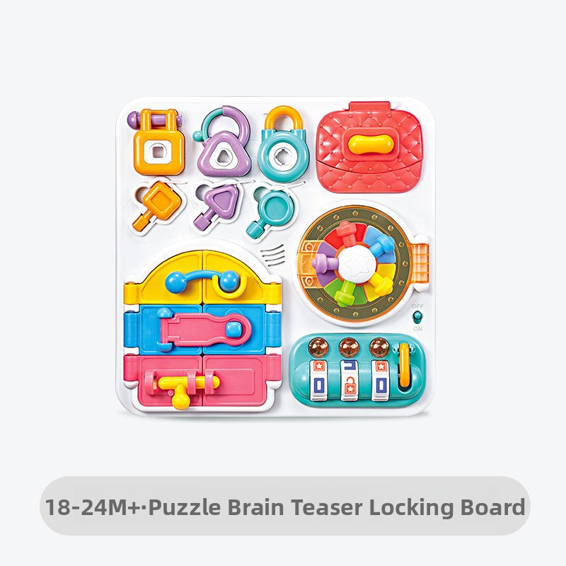 Toddler Activity Board with Unlocking Features