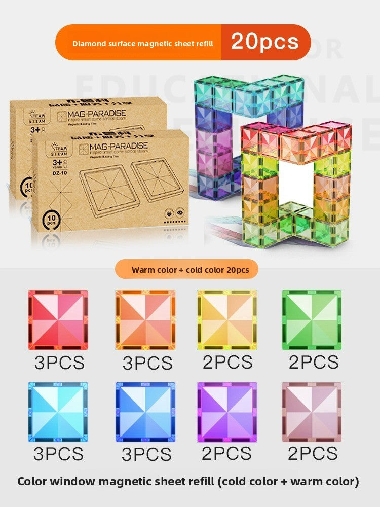 Sparkle Tile Building Set 10pcs WarmColor 10pcs CoolColor Refill