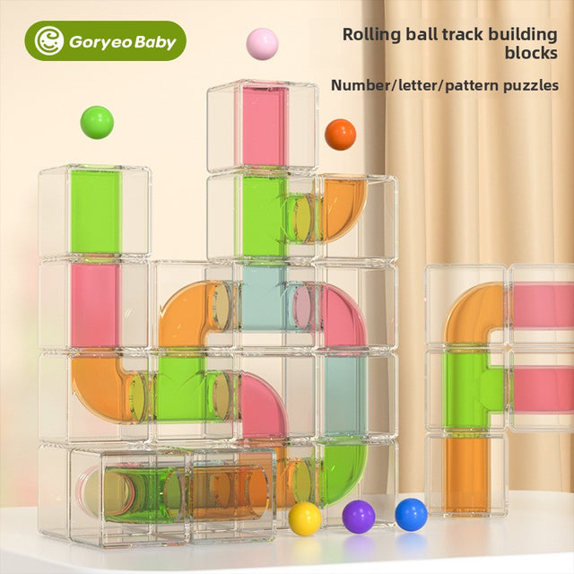 Pipe Marble Run Sets, 24 or 36 Pieces: Connect a Rolling-Ball Route