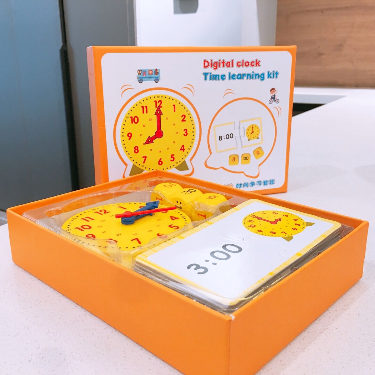 Kids Learning Clock for Telling Time and Early Math