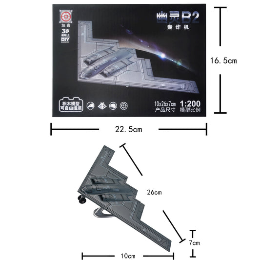 Vehicle Model Building Blocks for Kids B-2 Stealth Fighter
