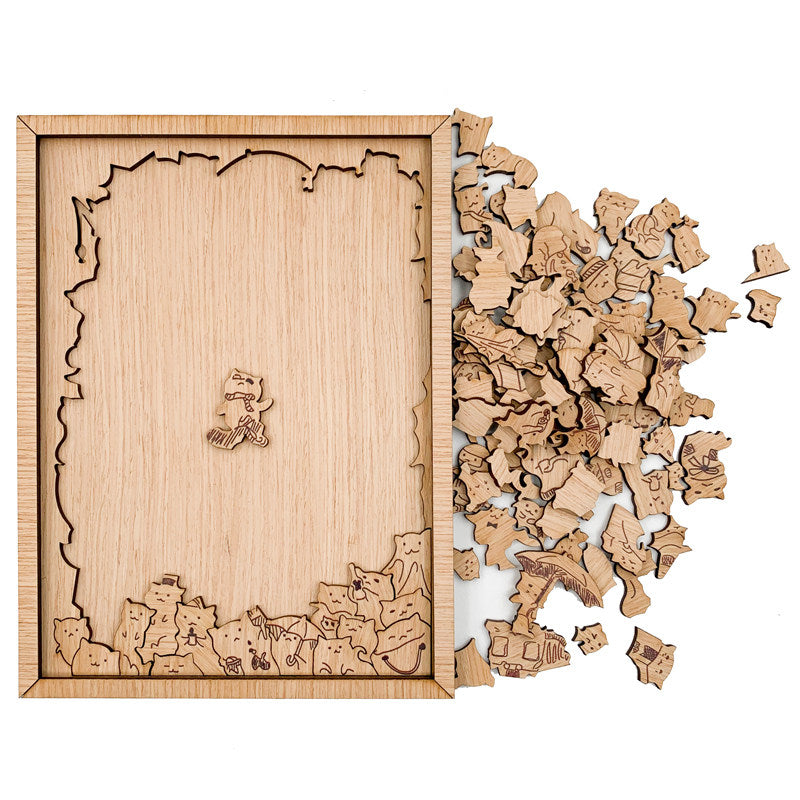 Wooden Animal Puzzle for Focus and Matching