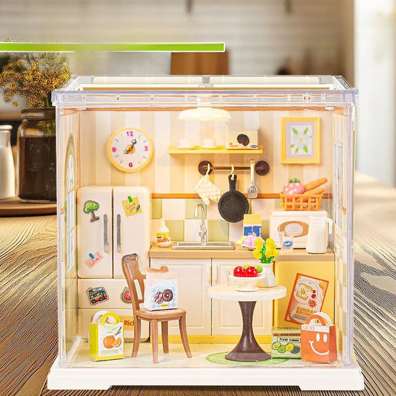 DIY Light-Up Building Block House Kits