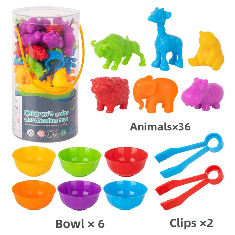 Animal & Dinosaur Sorting Counters – Rubber Counting Sets
