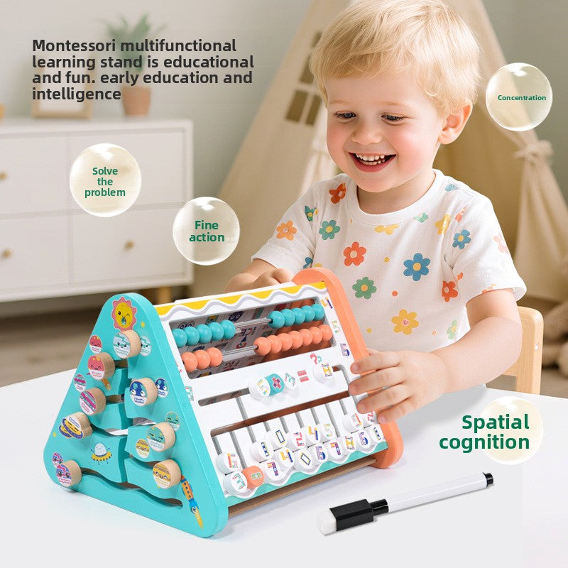Wooden Busy Board Clock Toy