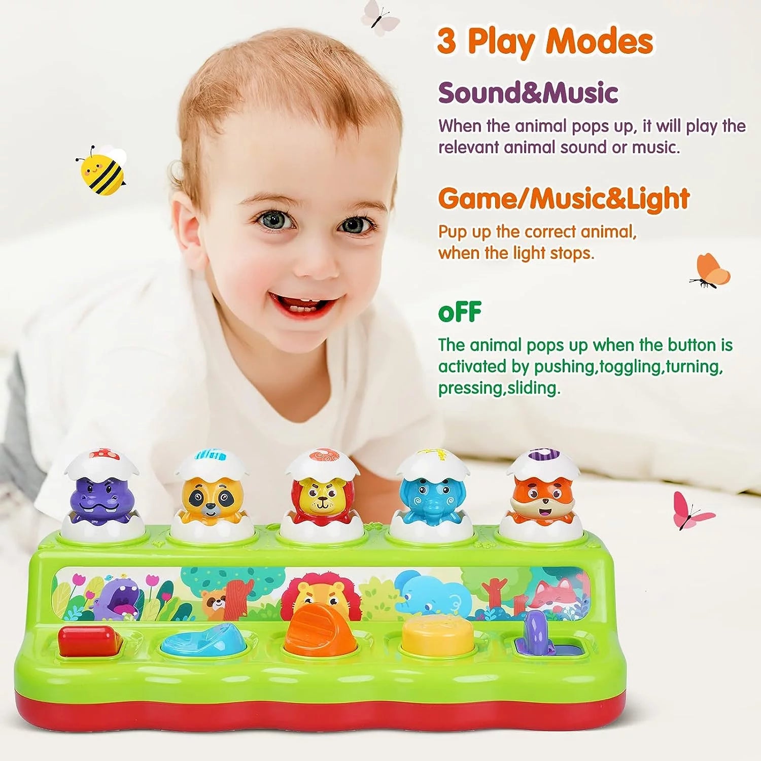 Montessori Toys for 1 Year Old, Early Developmental Sensory Toy for Toddlers 1-3, Learning Educational Toys 1 2 3 Year Old Boys Girls