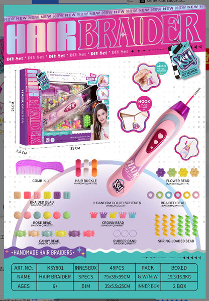Kids Braiding Toy for Creative Pretend Play