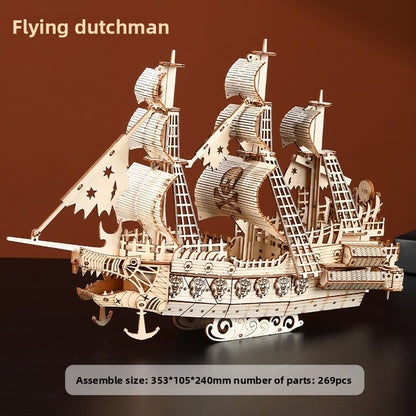 3D Wooden Model Puzzle Kit Luxury Dutchman