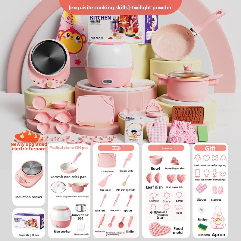 Toy Kitchen Set for Pretend Cooking
