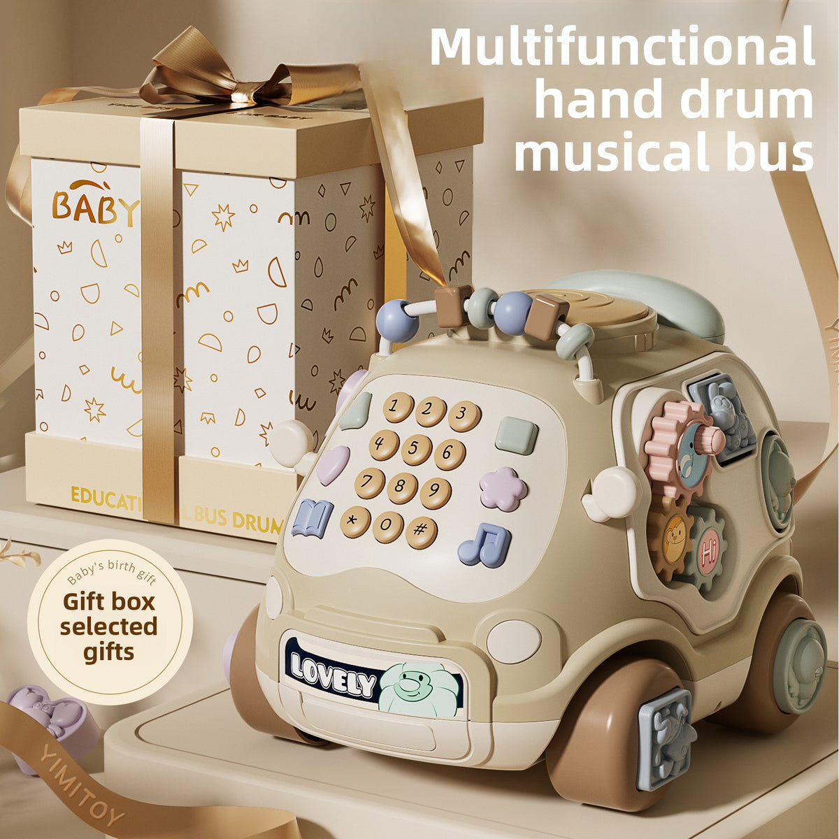 Baby Hand Drum Toy for Early Music Play