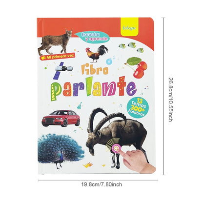 Spanish-English Bilingual Interactive Learning Book for Children Wonder Kids Toy