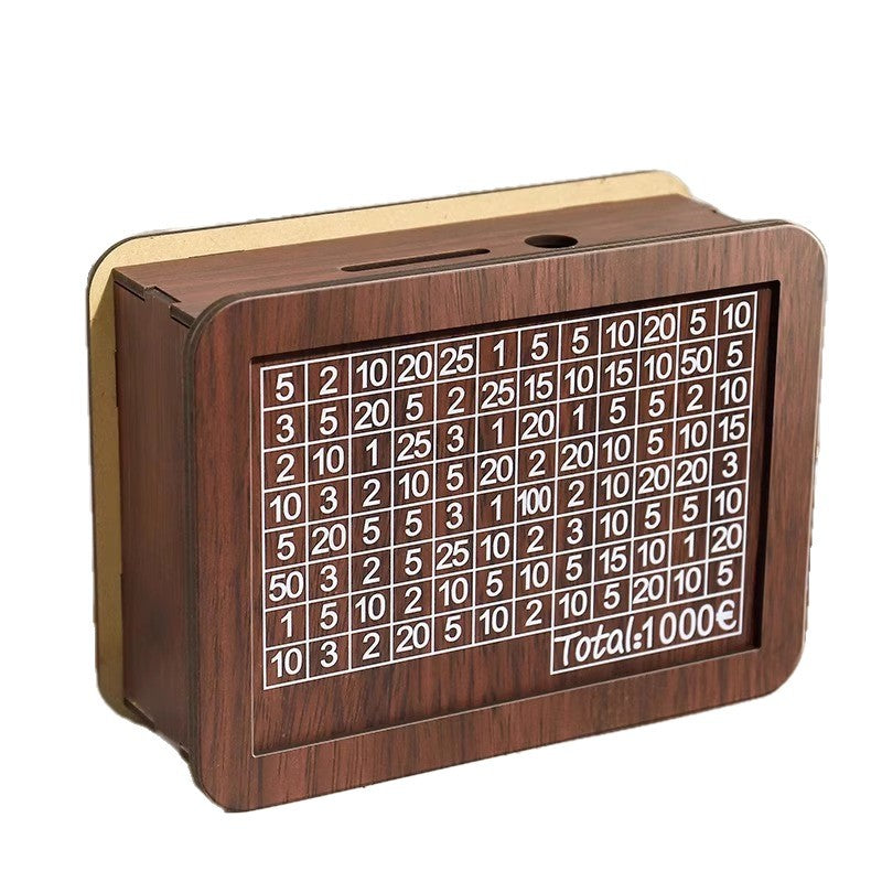 Wooden Piggy Bank for Kids