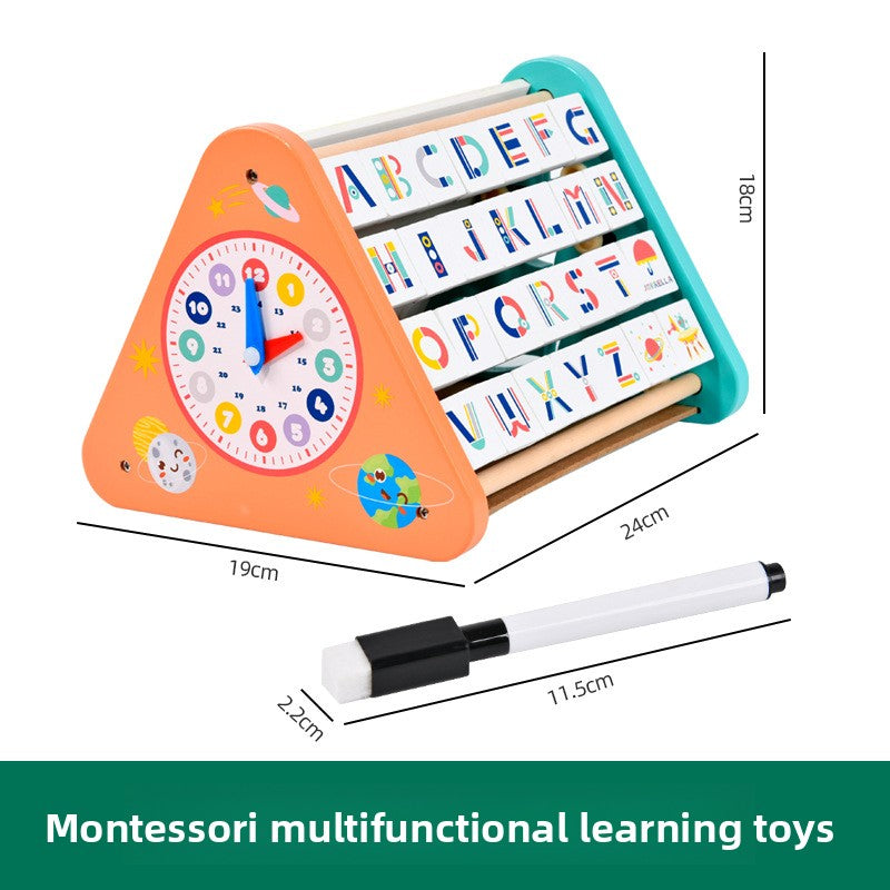Wooden Busy Board Clock Toy Standard Busy Board Clock