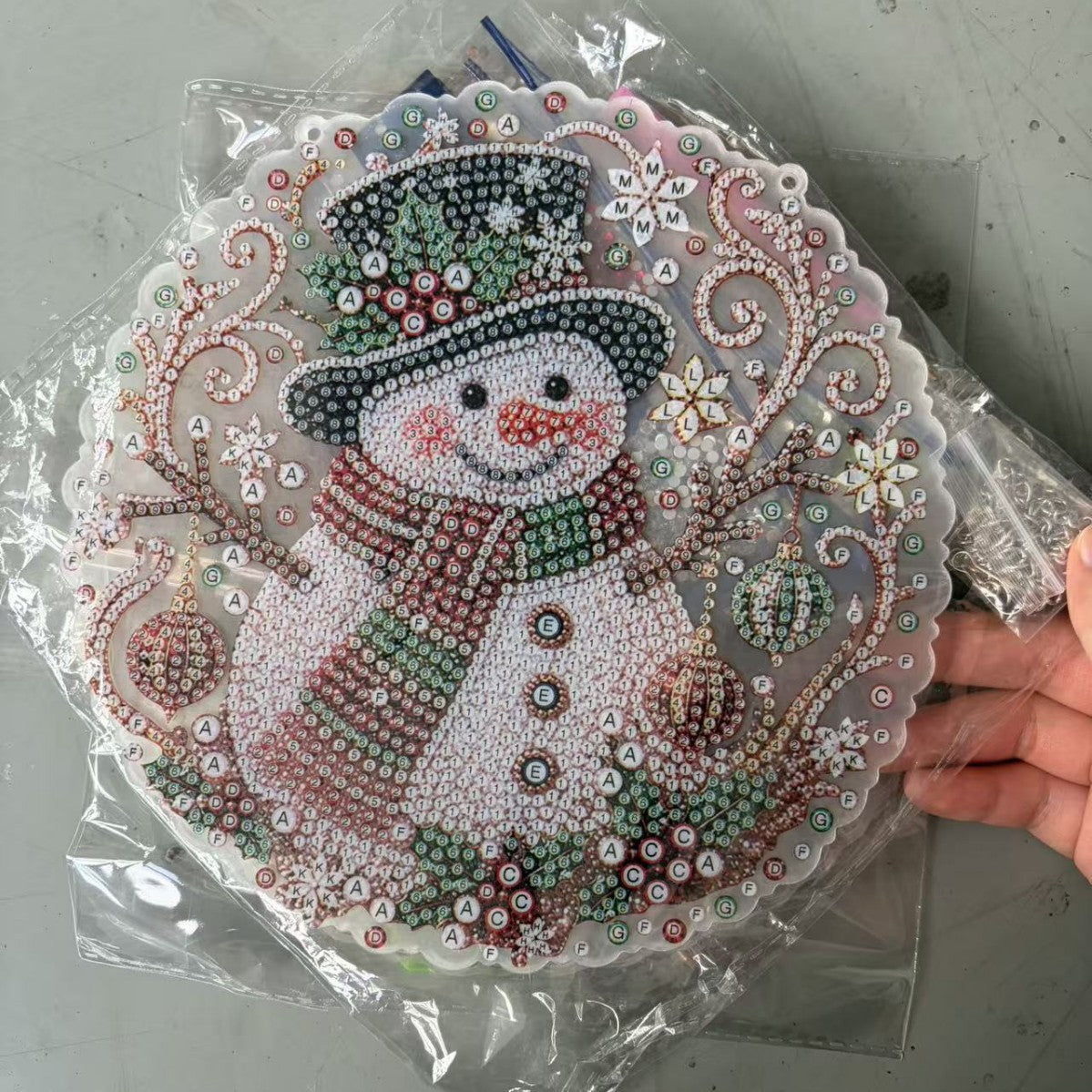 5D Christmas Diamond Painting Kit, 20 × 20 cm