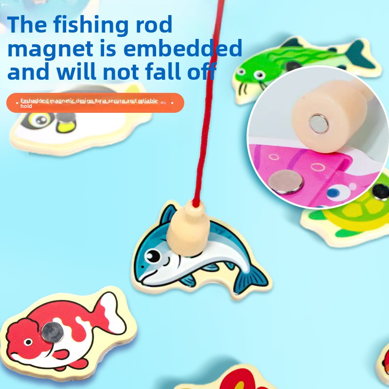 Wooden Fishing Game for Kids