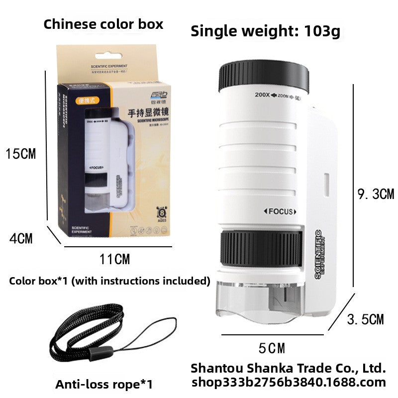 Portable Handheld Microscope for Kids