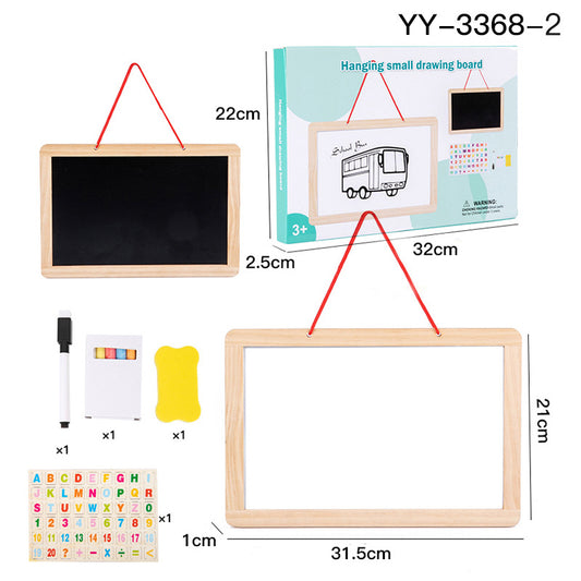 Double-Sided Drawing Board for Kids Yy3368-2 Hanging Small Drawing Board