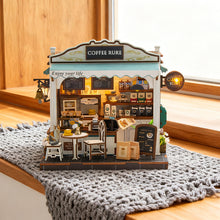 DIY Miniature Coffee Shop Model Kit – Dollhouse Craft Set