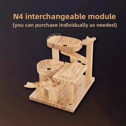 Wooden Ball Track Puzzle Kit Replacement parts-n4