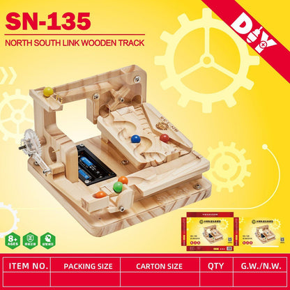 Wooden Ball Track Puzzle Kit SN-135