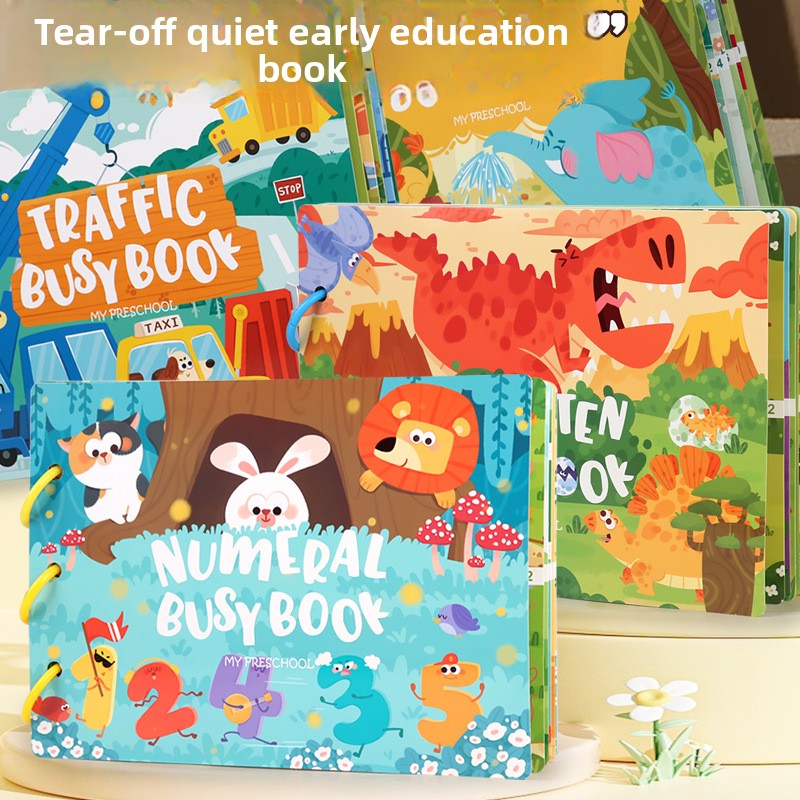 Educational Quiet Sticker Book for Kids