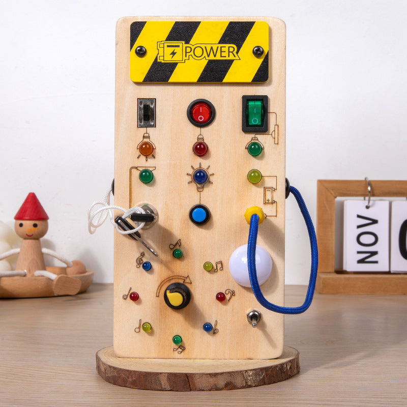 Wooden Sensory Busy Board for Kids Musical note style