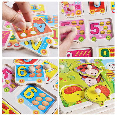 Montessori Wooden Alphabet Puzzle Board