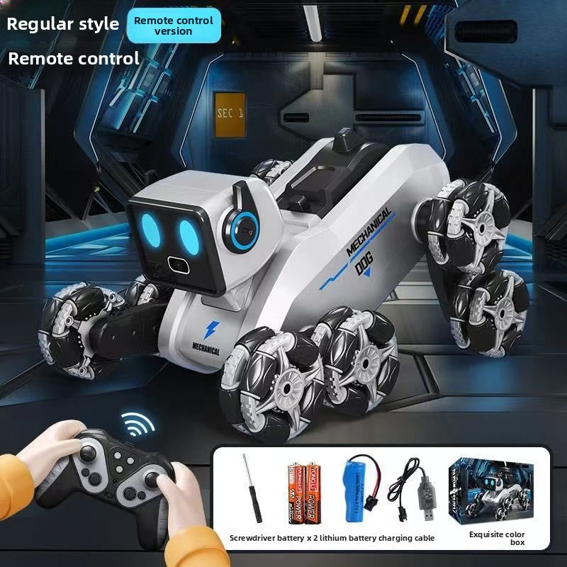 Remote Control Transforming Robot Dog Toy Handle Remote Robot Dog 1-Battery 60min