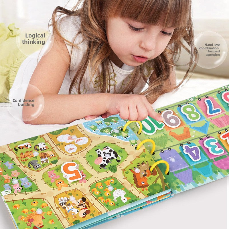 Educational Quiet Sticker Book for Kids
