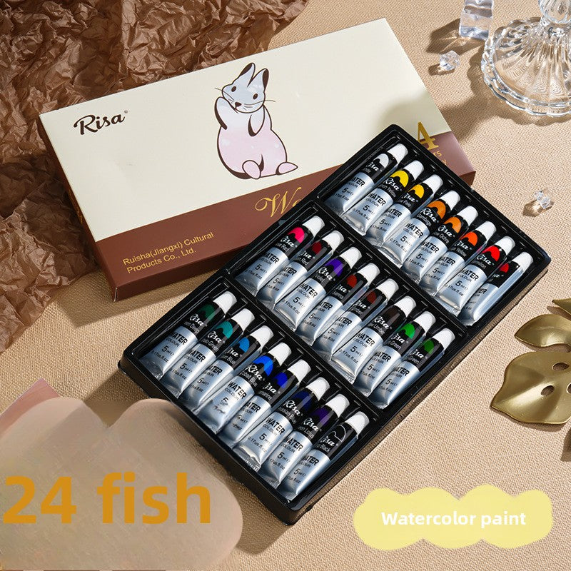 Portable Watercolor Paint Box for Kids