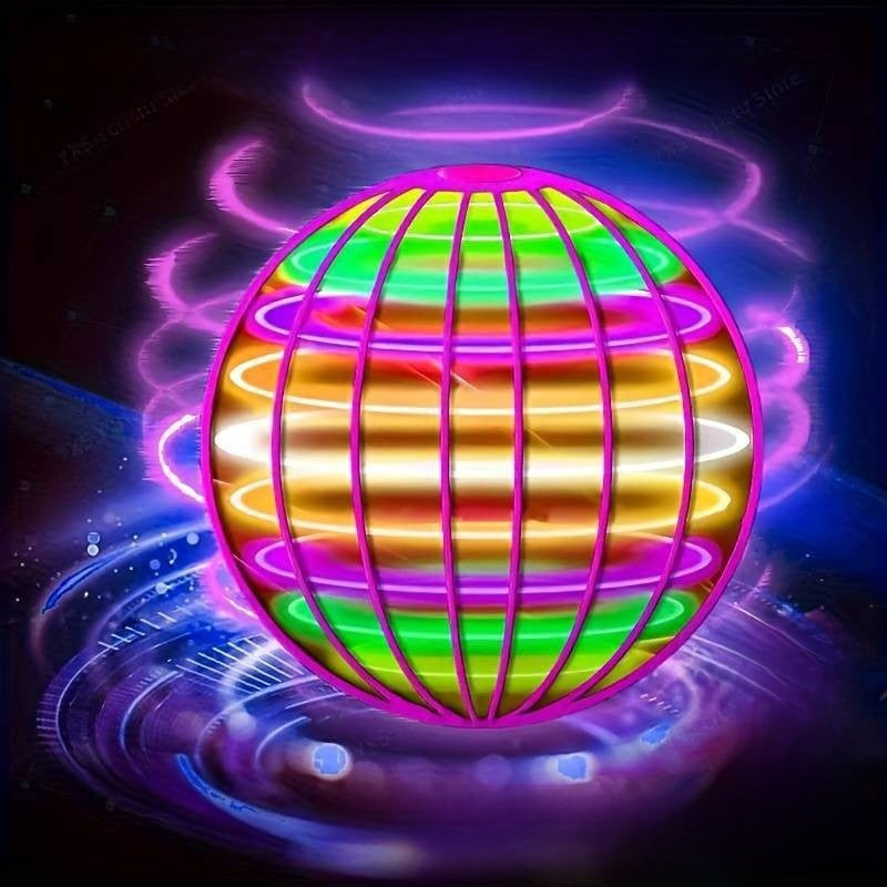 Smart Induction Flying Ball with LED Lights Standard Purple Water-Plated 4min