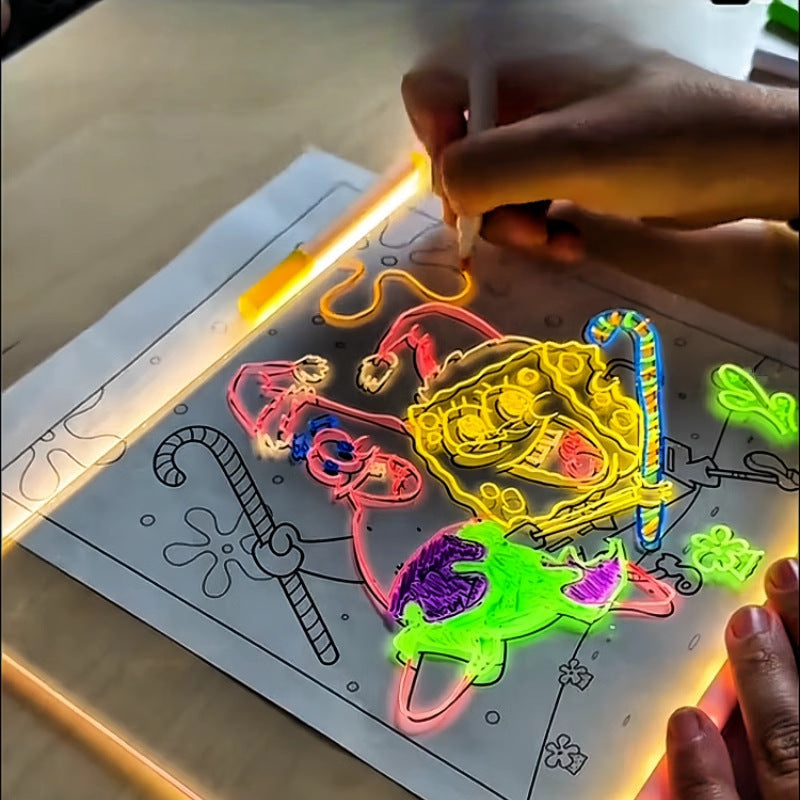 Reusable Luminous Drawing Board – Acrylic Light-Up Art Pad