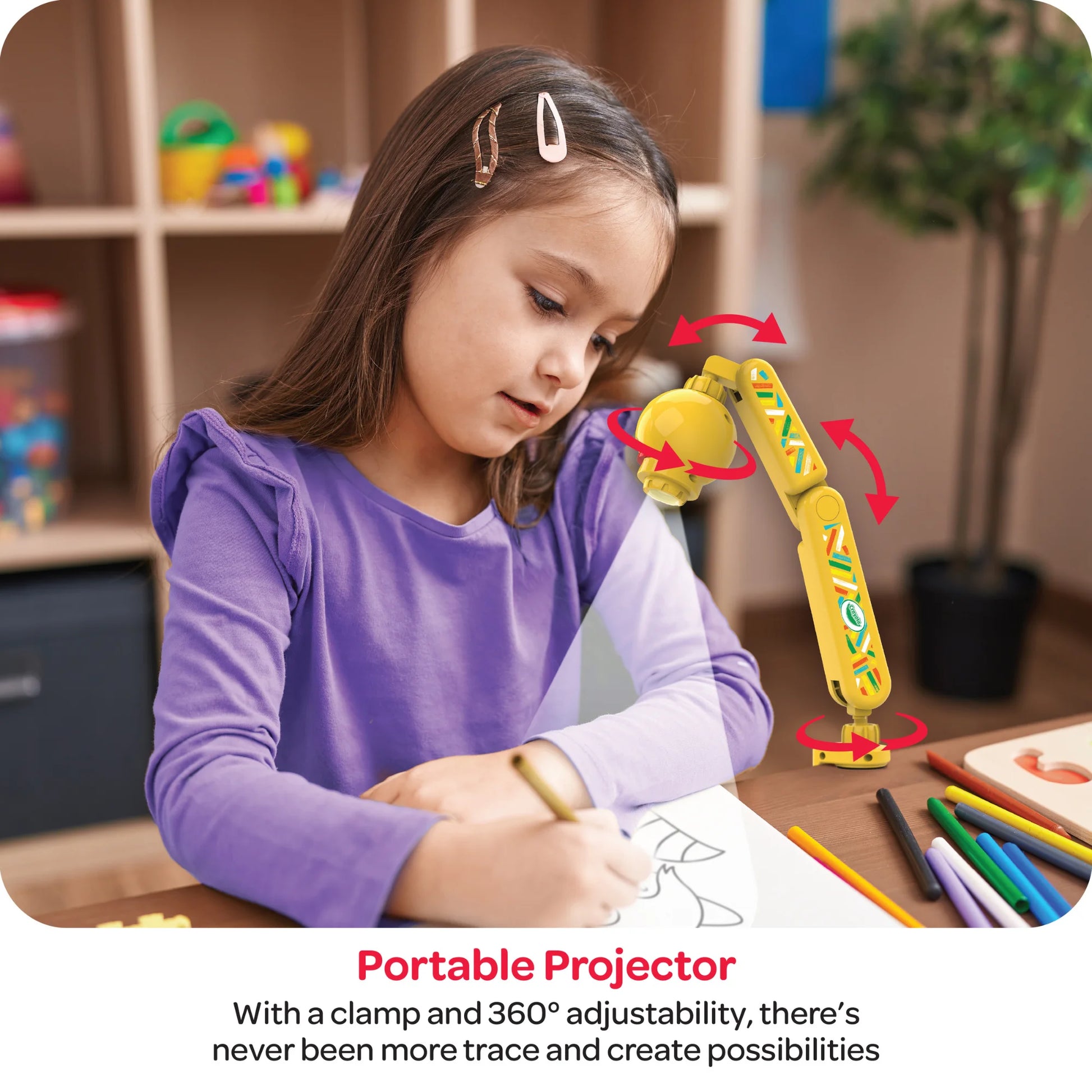 Projector Easel, Plastic Art Station for Young Children, Ages 3+