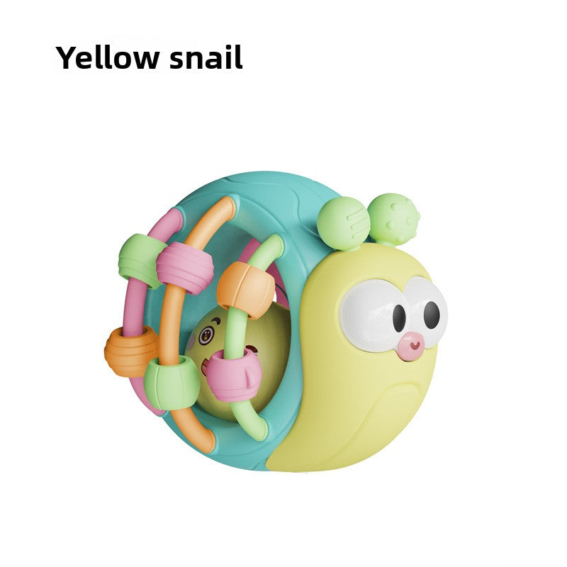 Infant Teether Rattle Ball Yellow snail bag