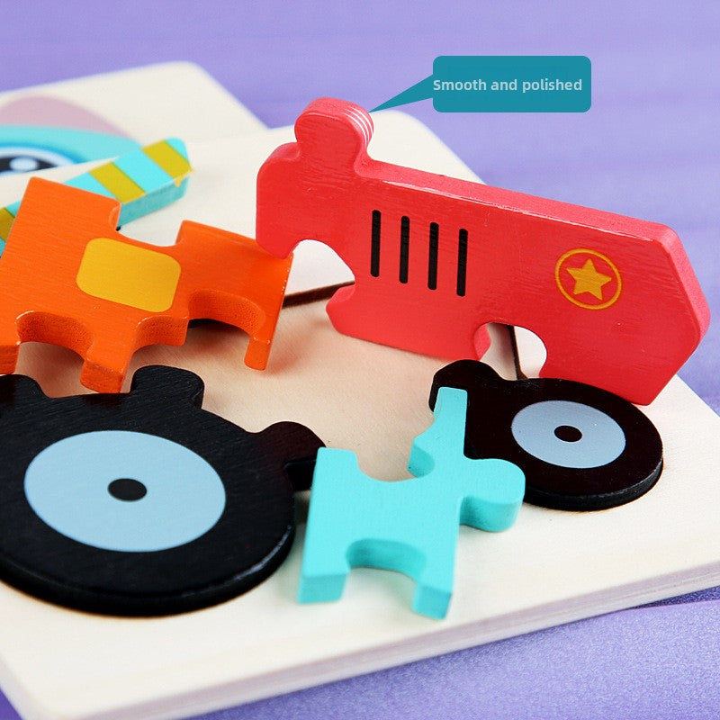 Wooden 3D Puzzle Toy for Spatial Learning