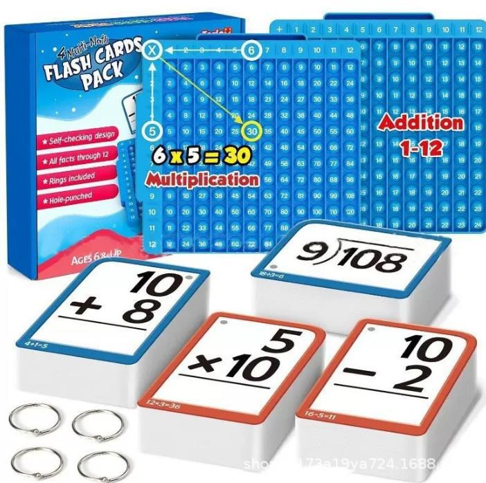 Math Fidget Flash Cards for Kids