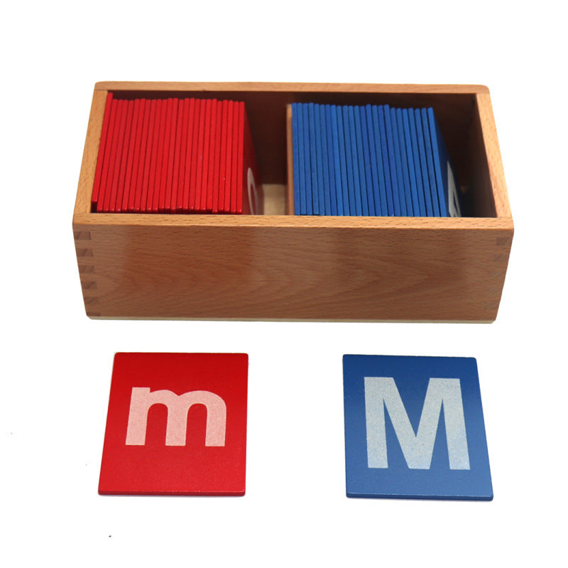 Wooden Sandpaper Alphabet Board