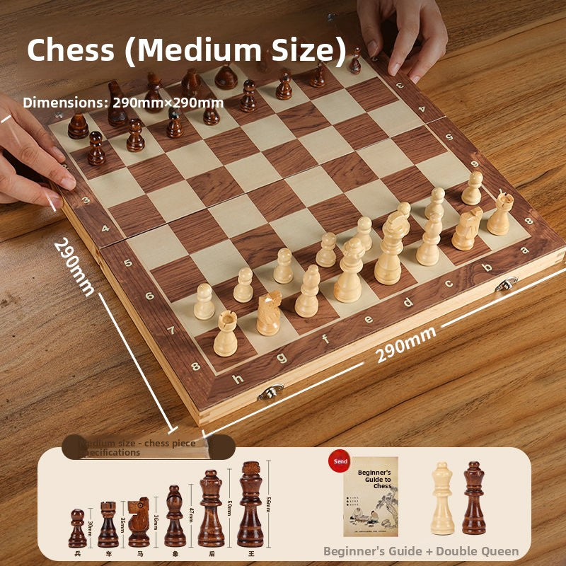 Magnetic Wooden Chess Set – Four Board Sizes